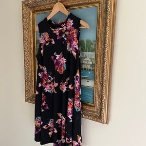 Nicole Miller New York, Size Medium, Black with Florals